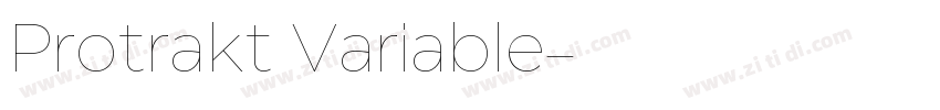 Protrakt Variable字体转换